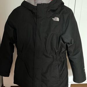 Girls large north face parka